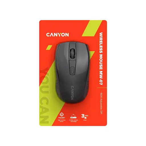 Мышь Canyon MW-7 Wireless Black (CNE-CMSW07B) - фото 6