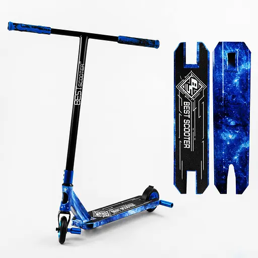 Самокат трюковий Best Scooter 72х13х58 см Блакитний 000231675 - фото 2