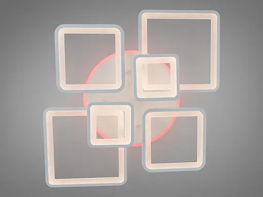 LED люстра на пульте с димером и разноцветной подсветкой, 150W - фото 3