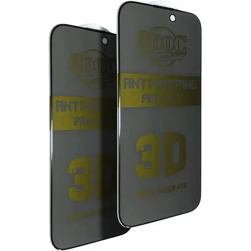 Защитное стекло DK для Apple iPhone 16 Pro Max 300C Large Arc Антишпион Full Glue 018415 black 2 шт.
