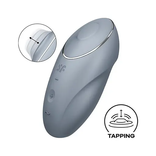 Вібратор для клітора Satisfyer Tap Climax 1 11 см сірий - фото 4