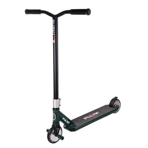 Самокат трюковый 2-х колесный "Extreme Motion PULSE" TR21008 колеса PU 120 мм Зеленый - фото 1
