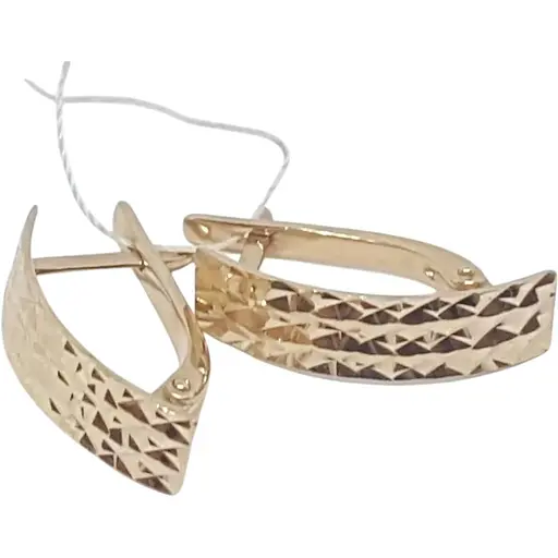 Золоті сережки Імперія золота з алмазною гранню. СБ638(А)И