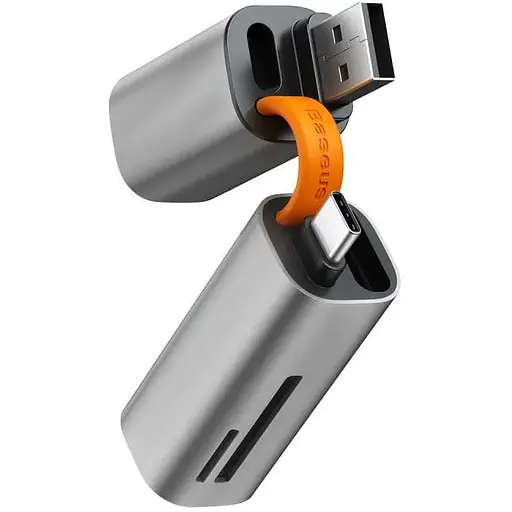 Перехідник кабель 2 в 1 Baseus Mini-Cabin card reader USB Type-C micro-SD - фото 1