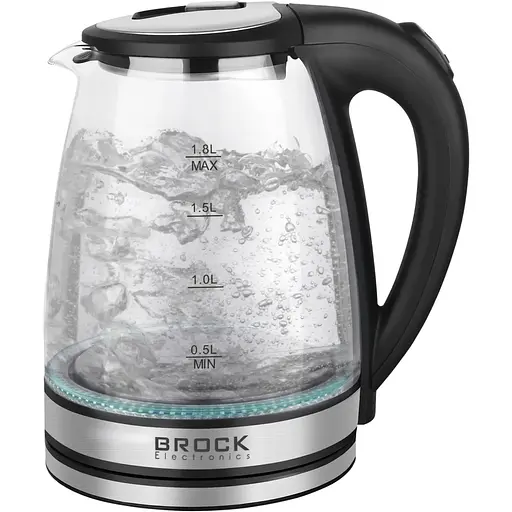 Электрочайник Brock WK 2406 1500Вт 1.8л стекло защита от перегрева автовыключение