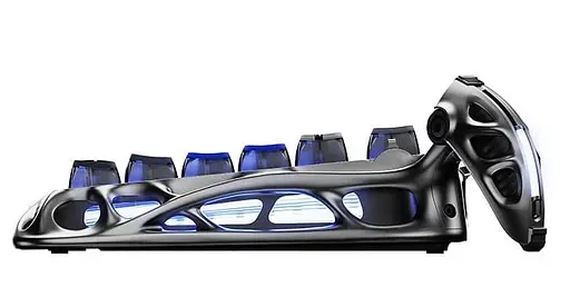 Клавіатура GravaStar Mercury K1 Pro 80keys Kailh Speedy Mint BT/WL/USB RGB Interstellar Silver (GSK1PRO_S_CGRY) - фото 9