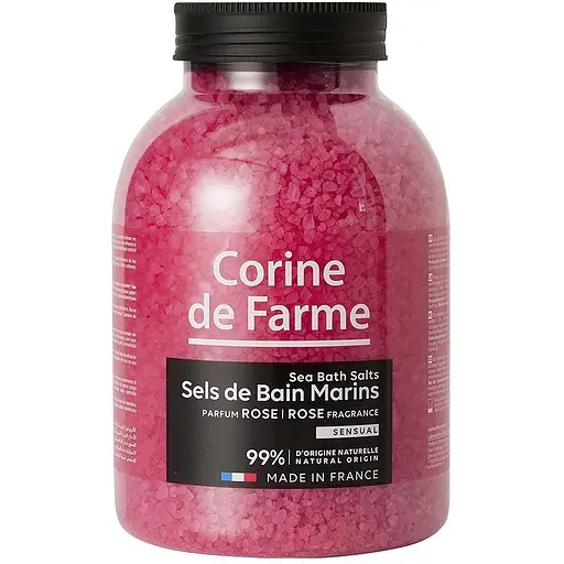 Морська сіль для ванн Corine de Farme троянда 1.3 кг
