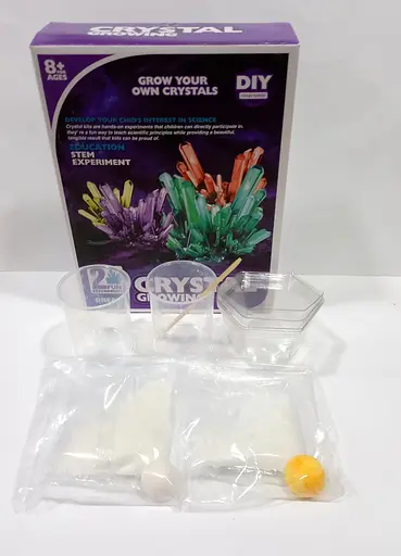 Набір для проведення дослідів "Кристали" LZ 22-2 Y, в коробці (6982231050037) Білий та Жовтий Вид 2 - фото 2