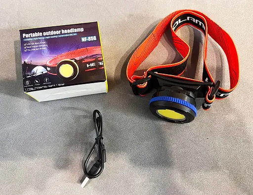 Акумуляторний налобний ліхтар на голову X-Balog NF-856 з червоним світлом для нічної рибалки - фото 8