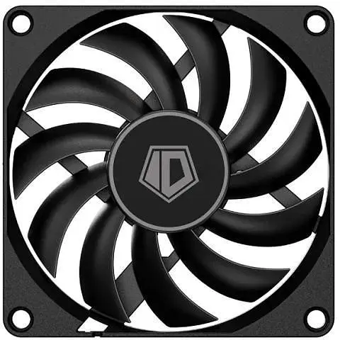 Вентилятор 80 мм ID-Cooling NO-8010-PWM чорний 80x80x10 мм 800~3000±10% об/хв 27.8 дБ 25.4CFM 4-pin(PWM) - фото 1