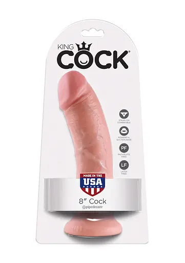 Фаллоимитатор King Cock 8 20.3 см телесный - фото 8