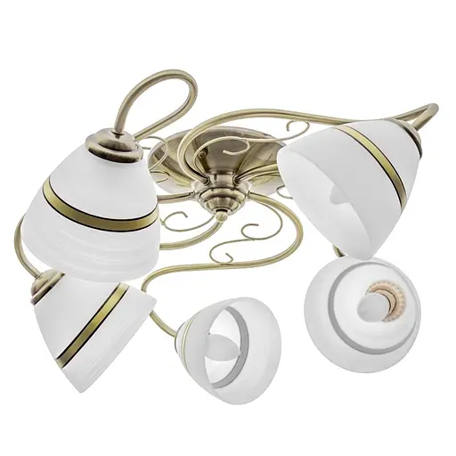 Люстра стельова Brille класична в зал E27 60W BZ (LK-599C/5)