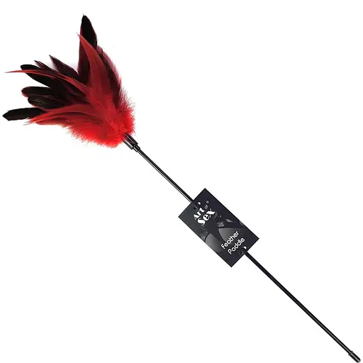 Лоскітка Art of Sex - FeaTher Paddle червона