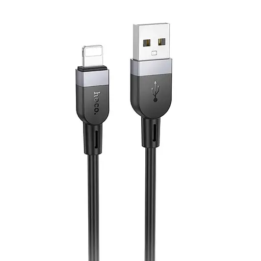 Кабель USB Hoco X109 Energy Silicone Lightning 3 м 2.4 A чорний
