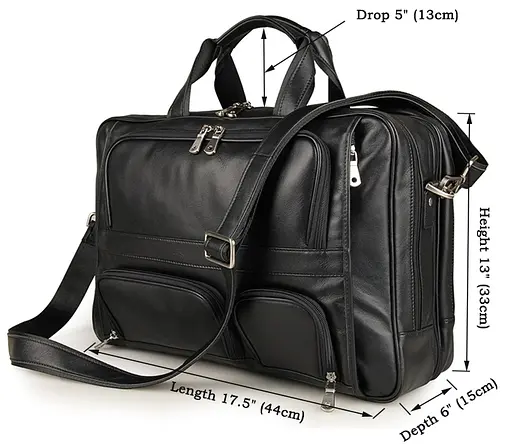 Сумка кожаная мужская Vintage  44,5х33х15 см sum0012431 - фото 2