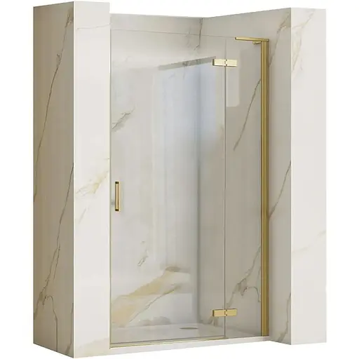Душевые двери Rea Hugo 80 brushed gold REA-K8410 - фото 1