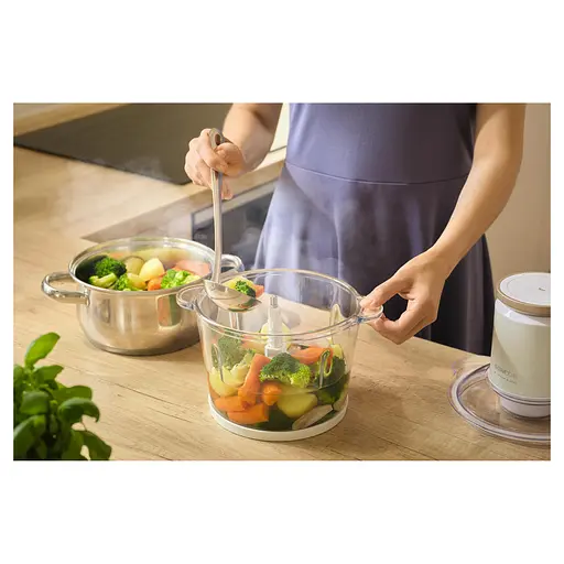 Sencor Подрібнювач Sencor, 800 Вт, 6 ліз, чаша-3 л., скло, білий - фото 10