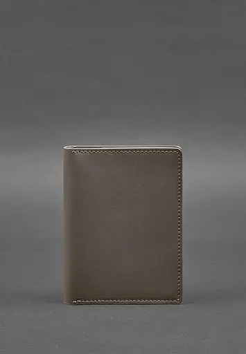 Кожаная обложка-органайзер для документов 6.1 темно-бежевый краст - фото 2