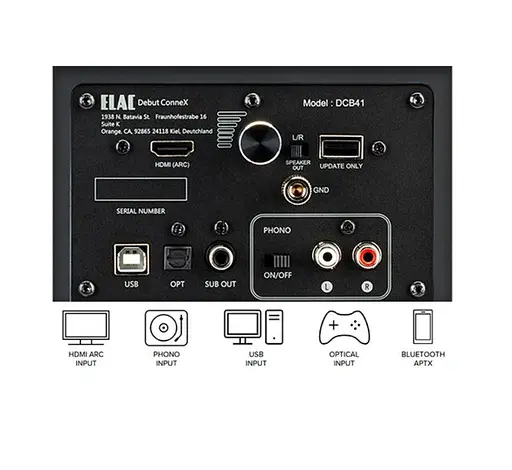 Полочные колонки активные ELAC DCB-41 DEBUT CONNEX Orange - фото 6