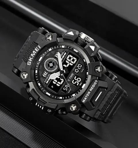 Часы мужские наручные спортивные Skmei 2226 Черный - фото 4