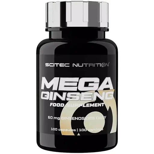 Натуральна добавка Scitec Nutrition Mega Ginseng, 100 капсул