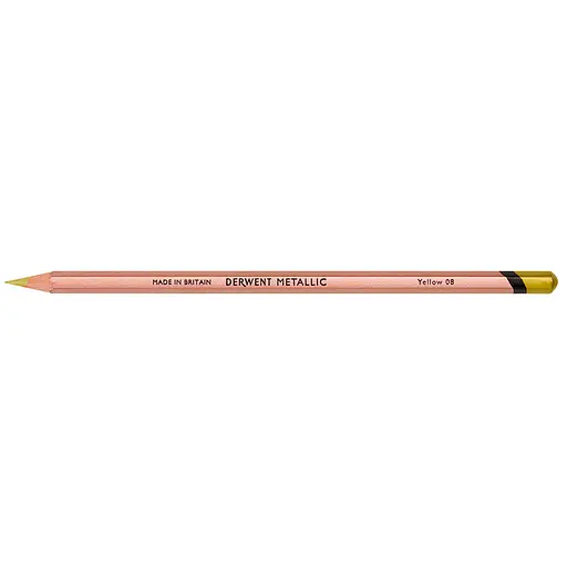 Карандаш цветной Metallic (08) Желтый Derwent - фото 3