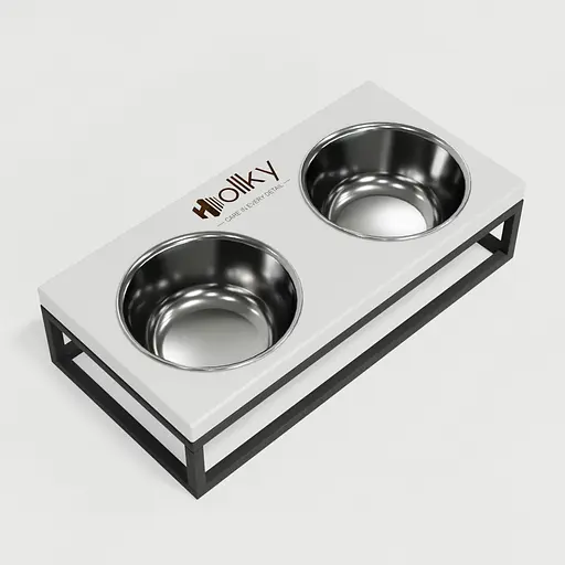 Hollky Base S — миски на підставці для маленьких собак та котів (2 × 0,45 л) - фото 8