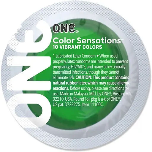 Презерватив One Color Sensations - One With nature (Emerald) 1 шт.