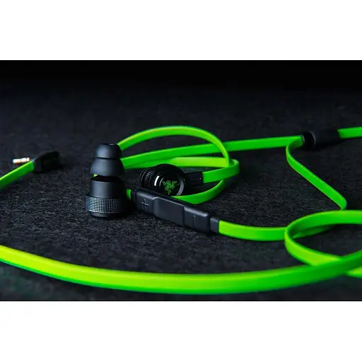 Дротові ігрові навушники Razer Hammerhead Pro V2 3.5 мм mini-Jack Зелені з чорним (59227) - фото 7