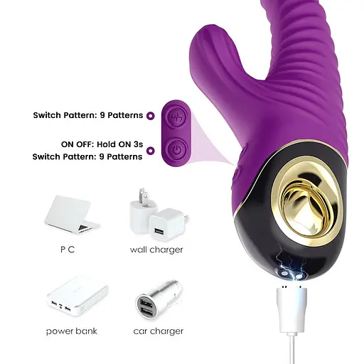 Вібратор-кролик B - Series Joy Eternity, 22.7 см (фіолетовий) - фото 9