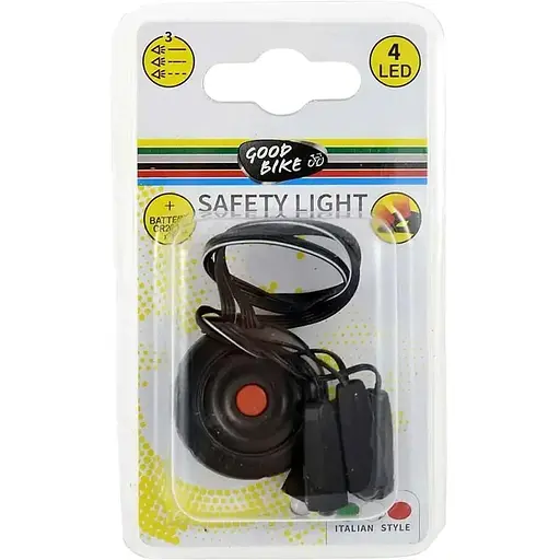 Ліхтар велосипедний Good Bike Helmet 4 LED лампочки на велошолом (88305-IS) - фото 3