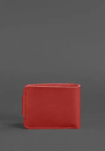 Кожаный портмоне 4.3 красный - фото 4