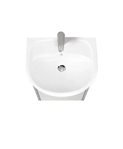 Тумба Мойдодир Nice Loft 50 з умивальником Solo 50 бетон з білим Білий - фото 5