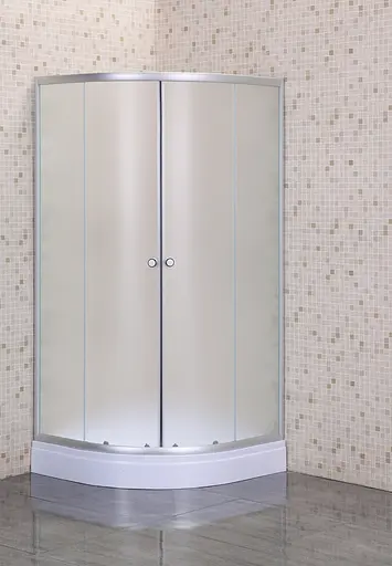 Душевая кабина с низким поддоном Mixxus Plain SCT02-90x90x195-FB Satin матовое стекло 4 мм MI6896, Универсальная, хром матовый - фото 9