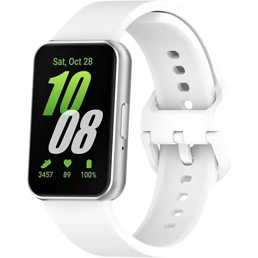 Ремінець DK для Samsung Galaxy Fit3 (R390) Silicone Sport Band (white) - фото 2