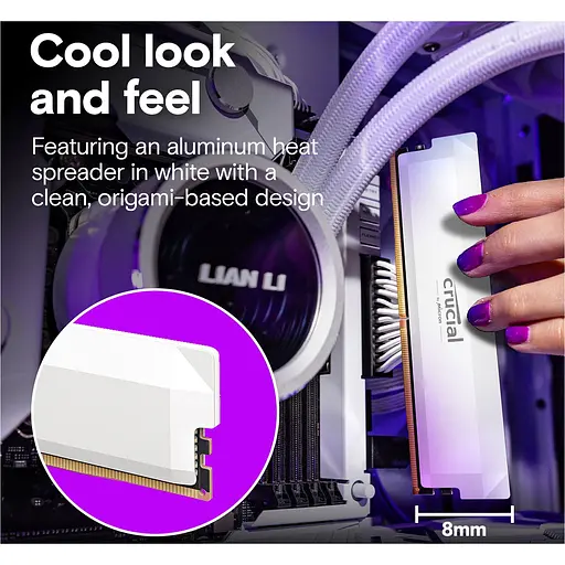 Модуль пам'яті DDR5 Crucial 2x16GB 6400MHz Pro OC White (CP2K16G64C38U5W) [147399] - фото 6