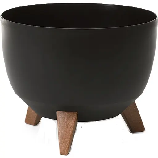 Вазон Lamela 24 см чорний (000028091) - фото 1