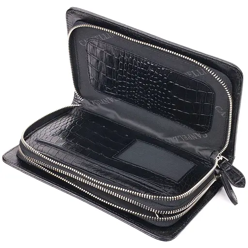 Барсетка кожаная мужская Canpellini 21,5х13,5х4 см sum0022449 - фото 4