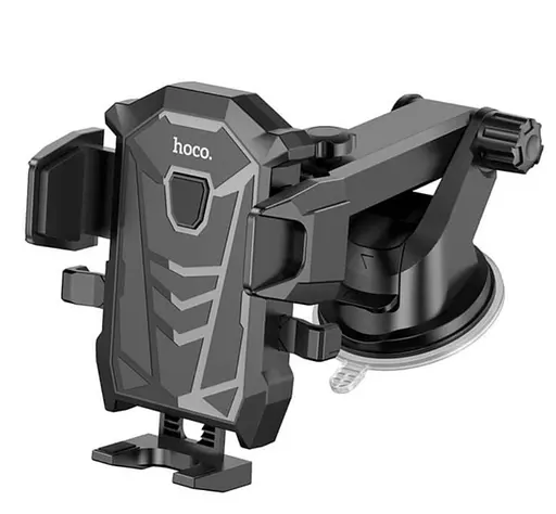 Универсальный автомобильный держатель для телефонов Hoco DCA17 магнитный держатель в авто кронштейн на присоске Черный - фото 3
