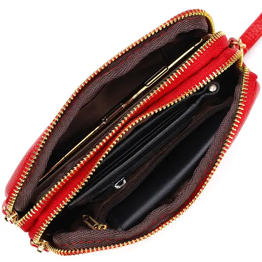 Клатч кожаный женский Vintage 17х9х4.5 см sum0022690 - фото 5