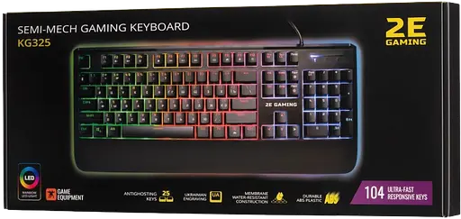 Клавіатура 2E Gaming KG325 RGB Black (2E-KG325UB) - фото 3