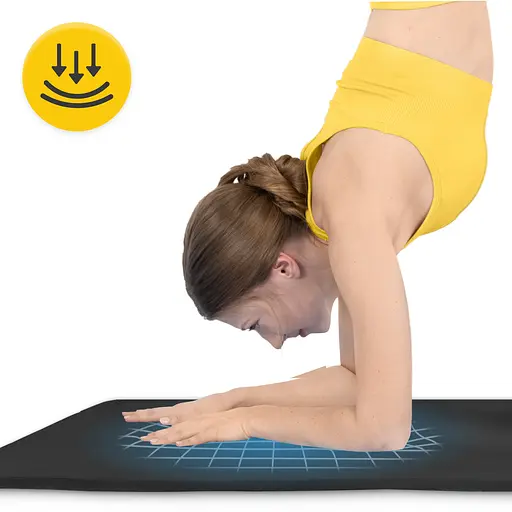 Коврик (мат) спортивный 4FIZJO TPE Gigant 200 x 125 x 2 см для йоги и фитнеса Black (P-5907739318992) - фото 5