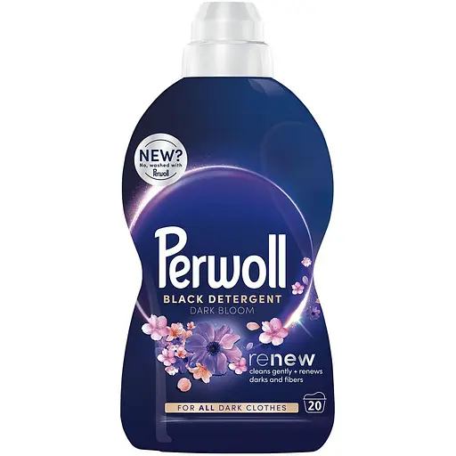 Уценка. Средство для деликатной стирки Perwoll Восстановление и Аромат для темных вещей 1л (9000101810622) - фото 1