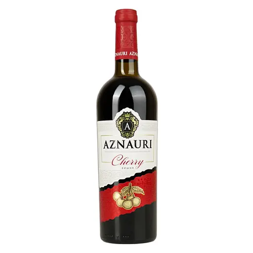 Вино Aznauri Cherry вишня червоне напівсолодке 0.75 л - фото 1