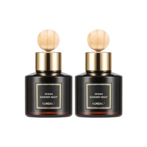 Набір аромадифузорів для машини Літня ніч біля океану Perfume Car Diffuser Ocean Summer Night Kundal 75 мл*2 шт - фото 1