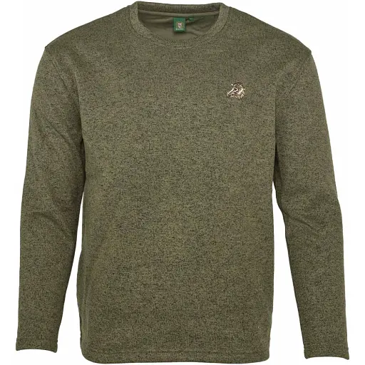Пуловер Orbis Textil Herrenpullover Strick-Fleece 5XL Оливковый