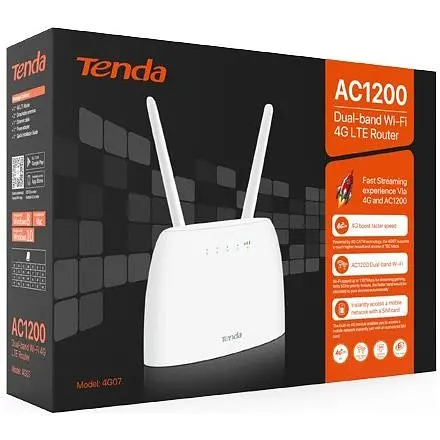 4G модем + Wi-Fi роутер Tenda 4G07 [96395] - фото 4