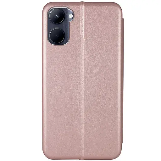 Кожаный чехол-книга Classy для Realme C33 Rose Gold - фото 2