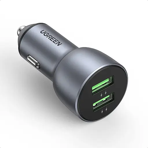 Зарядний пристрій автомобільний Ugreen CD213 2 порти USB-A 36 W (10144) - фото 2