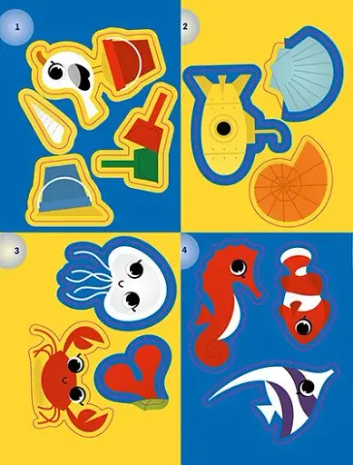 Аплікації наліпками: Море - фото 5